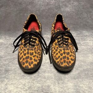 Vans‎ Authentic Leopard Print Sneakers Women US 6.5 Low Top Shoes